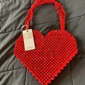Urban Expressions Beaded Heart Bag